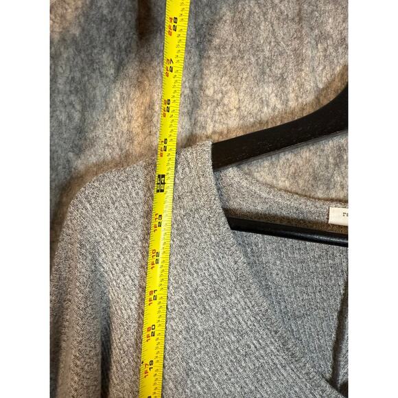 Rag & Bone Womens Gray Soft Stretch V Neck Sweater Lightweight - Medium - Picture 6 of 6